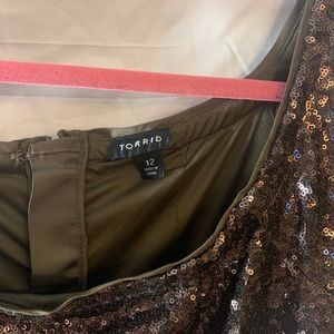 Chocolate Brown Sequin Dress Torrid 12